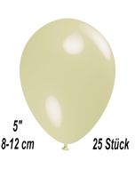 Luftballons 12 cm, Elfenbein, 25 Stück