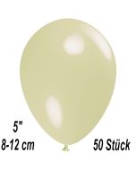 Luftballons 12 cm, Elfenbein, 50 Stück
