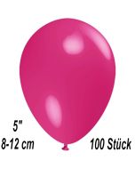 Luftballons 12 cm, Fuchsia, 100 Stück