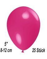 Luftballons 12 cm, Fuchsia, 25 Stück