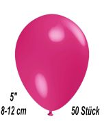 Luftballons 12 cm, Fuchsia, 50 Stück