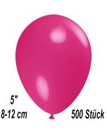 Luftballons 12 cm, Fuchsia, 500 Stück