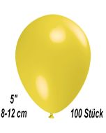 Luftballons 12 cm, Gelb, 100 Stück