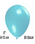 Luftballons 12 cm, Hellblau, 50 Stück