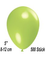 Luftballons 12 cm, Limonengrün, 500 Stück