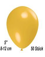 Luftballons 12 cm, Maisgelb, 50 Stück