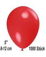 Luftballons 12 cm, Rot, 1000 Stück