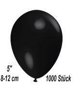 Luftballons 12 cm, Schwarz, 1000 Stück