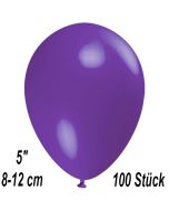 Luftballons 12 cm, Violett, 100 Stück