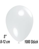 Luftballons 12 cm, Weiß, 1000 Stück