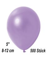 Kleine Metallic Luftballons, 8-12 cm, Lila, 500 Stück