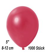 Kleine Metallic Luftballons, 8-12 cm, Rot, 1000 Stück