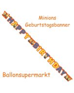 Minions Geburtstagsbanner zum Kindergeburstag