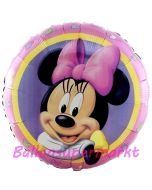 Minnie Maus Portrait Luftballon aus Folie inklusive Helium