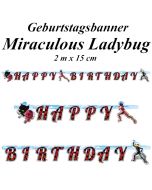 Kindergeburtstagsbanner Miraculous Ladybug