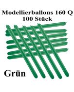 Modellierballons, 160 Q, Qualatex, 100 Stück, Grünj