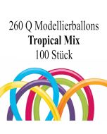 Modellierballons Qualatex 260Q Tropical Mix Luftballons zum Modellieren