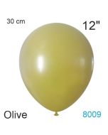 Luftballon in Vintage-Farbe Olive, 12"