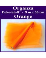 Organza Deko-Stoff, Orange, 9 Meter x 36 cm