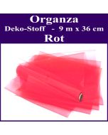 Organza Deko-Stoff, Rot