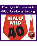 Partykrawatte zum 40. Geburtstag