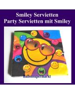 Party Servietten mit Smiley