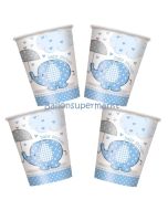 Baby Shower Partybecher, hellblau