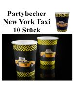 Partybecher New York Taxi, Partydekoration USA