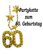 Goldene Partykette zum 60. Geburtstag