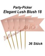 Party-Picker Elegant Lush Blush 18, Dekoration zum 18. Geburtstag