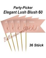 Party-Picker Elegant Lush Blush 60, Dekoration zum 60. Geburtstag