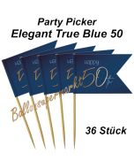 Party-Picker Elegant True Blue 50, Dekoration zum 50. Geburtstag