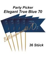 Party-Picker Elegant True Blue 70, Dekoration zum 70. Geburtstag