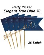 Party-Picker Elegant True Blue 80, Dekoration zum 80. Geburtstag