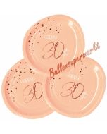 Elegant Lush Blush 30 Partyteller zum 30. Geburtstag