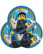 Partyteller LEGO City zum Kindergeburtstag, 8 Stück