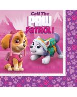 Paw Patrol Servietten mit Everest und Skye, 20 Stück