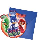 PJ Masks Einladungskarten zum Kindergeburtstag