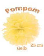 Pompom Gelb, 25 cm