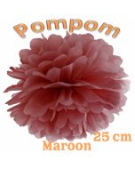 Pompom Maroon, 25 cm