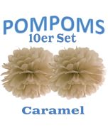 Pompoms Caramel, 10 Stück