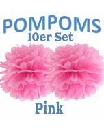 Pompoms Pink, 10 Stück