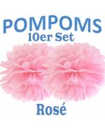 Pompoms Rosé, 10 Stück