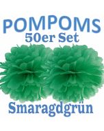 Pompom Smaragdgrün, 50 Stück