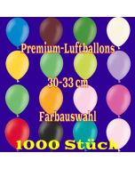 Luftballons 30-33 cm, Premium-Qualität, Farbauswahl, 1000 Stück