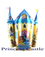 Princess Castle Luftballon aus Folie ohne Helium