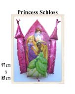 Princess Schloss, großer  Luftballon aus Folie mit Helium