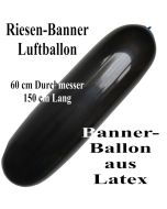 Riesen-Banner-Luftballon, Schwarz