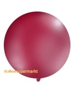 Großer Rund-Luftballon, Pastell-Burgund, 100 cm