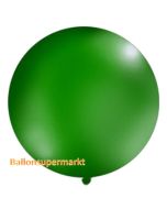 Großer Rund-Luftballon, Pastell-Dunkelgrün, 100 cm